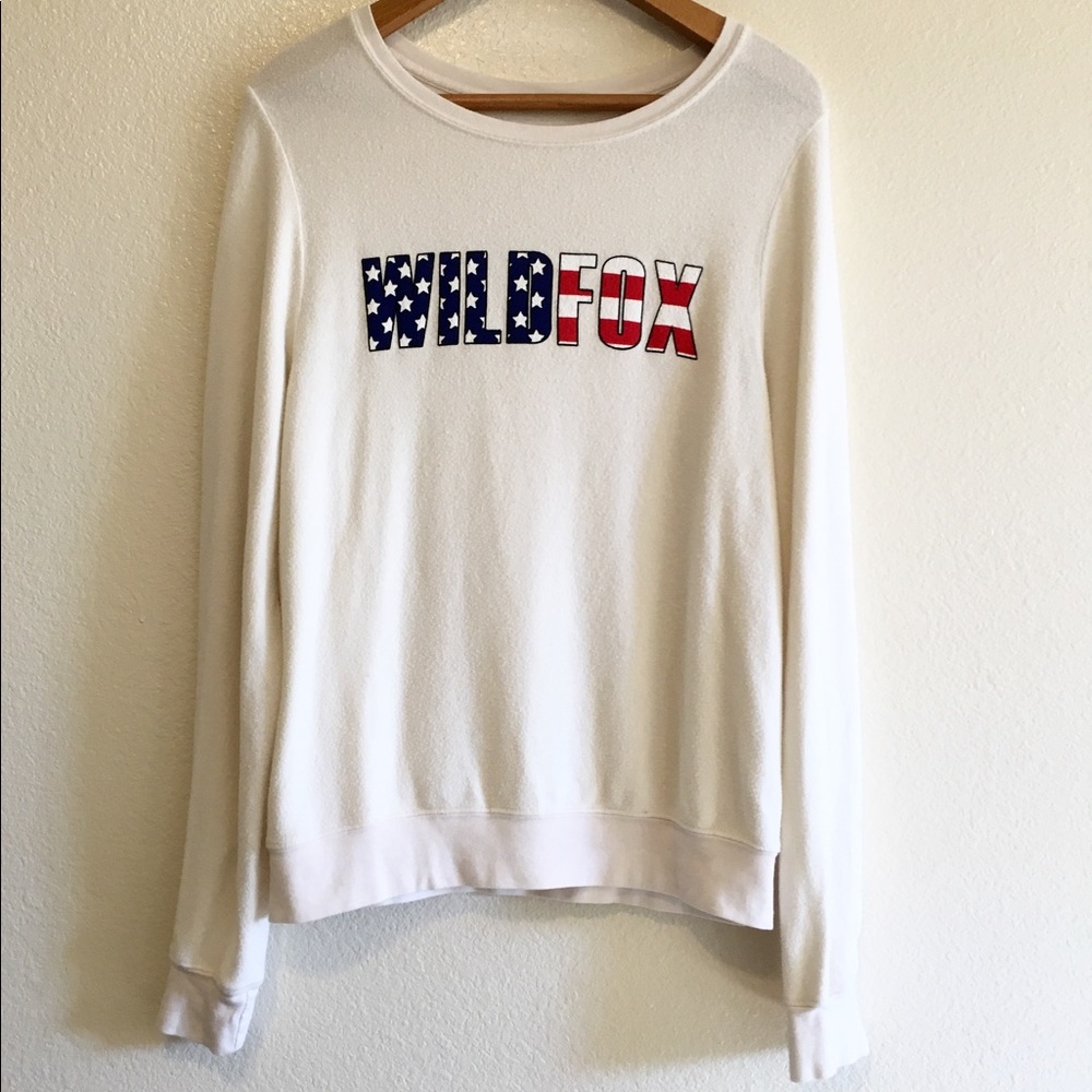 Wildfox Americana Stars and Stripes Sweatshirt S